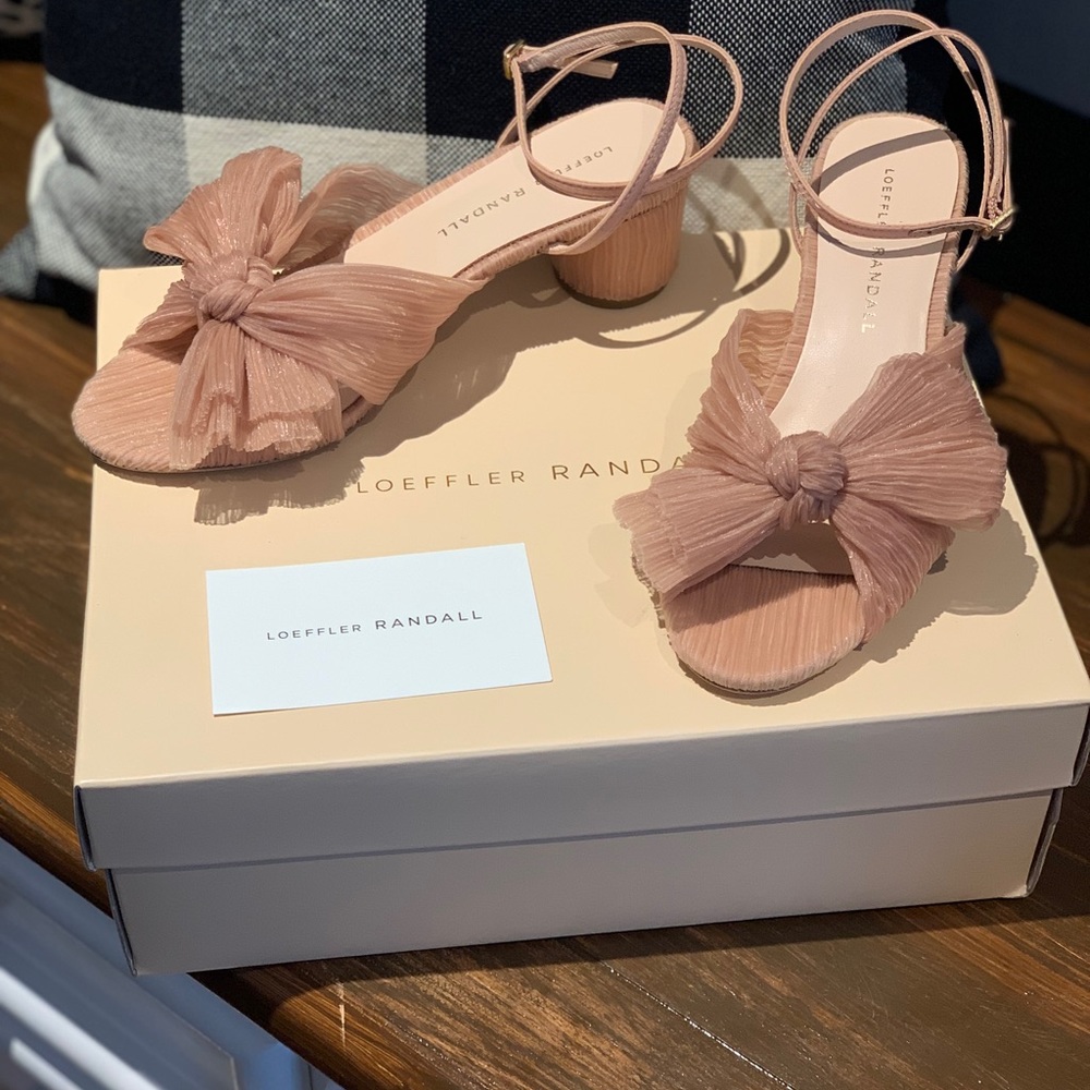 Brand New Loeffler Randall Dahlia Knot, Size 6, Color: Beauty, 2 inch heel